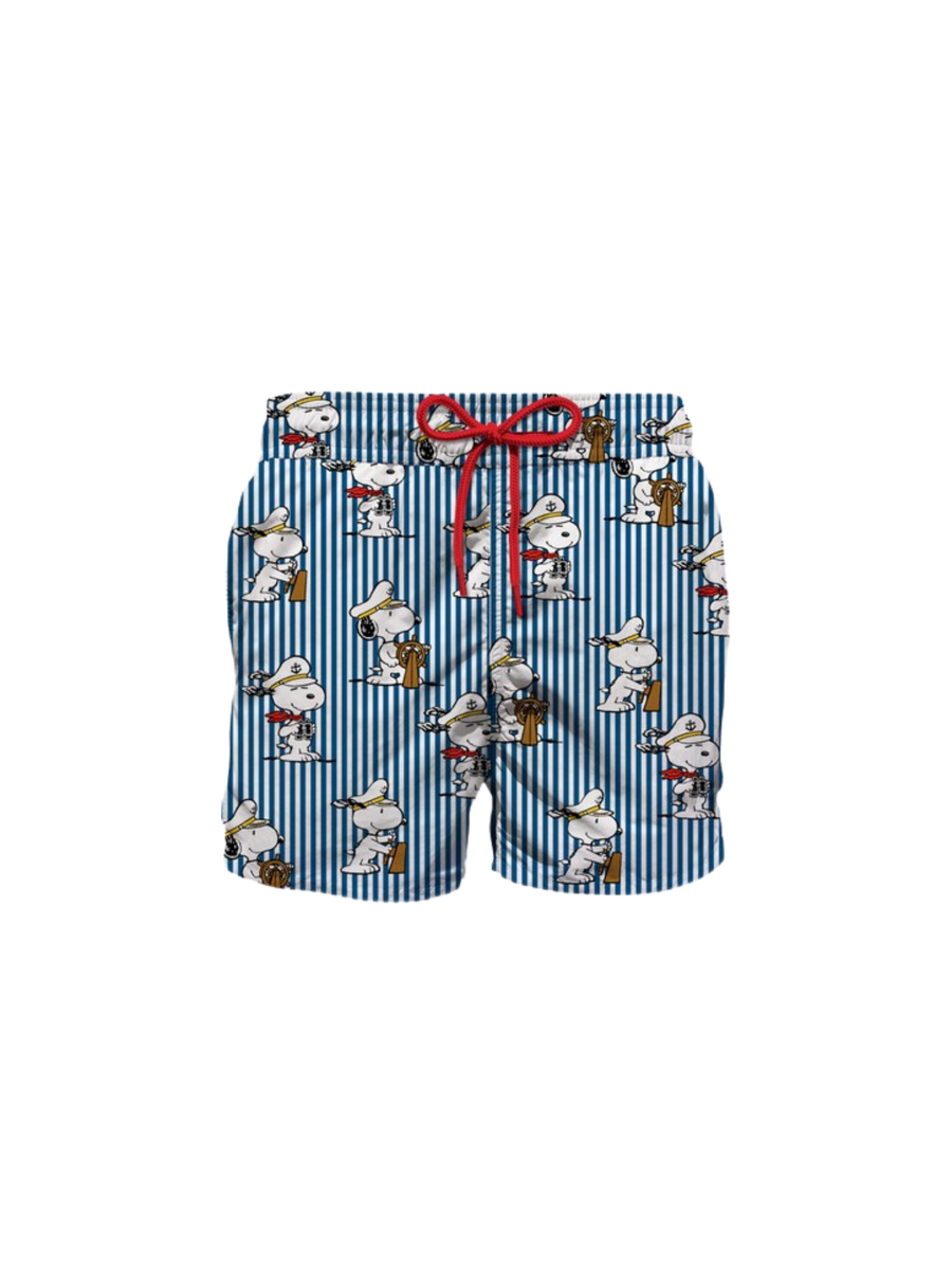 Costume MC2 Saint Barth "Jean" blu stampa Snoopy Captain JEA0001 01132H MC2 SAINT BARTH 