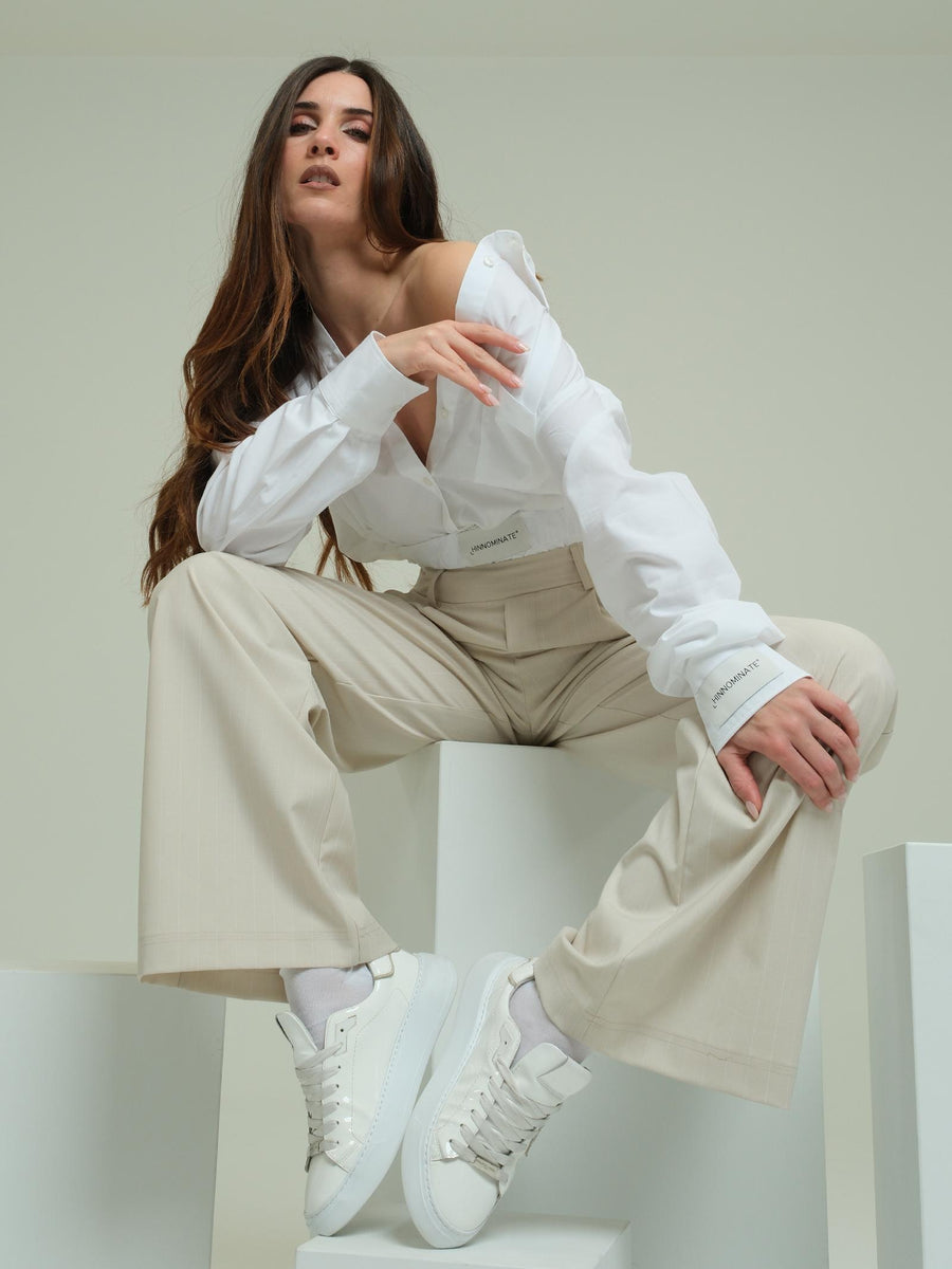 Pantalone a palazzo Hinnominate beige HMABW01785 BI12 Hinnominate 