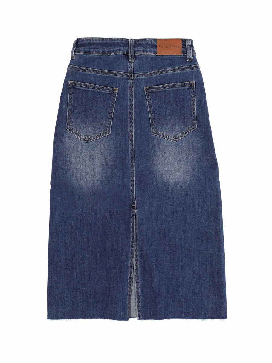 Gonna lunga in denim bambina Manila Grace MFJF24G172 JEANS Manila Grace 