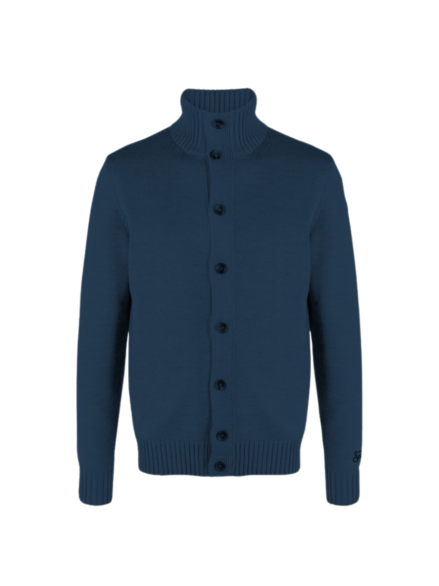 Cardigan "merino 61" Saint Barth blu navy SAVI001 00023G MC2 SAINT BARTH 