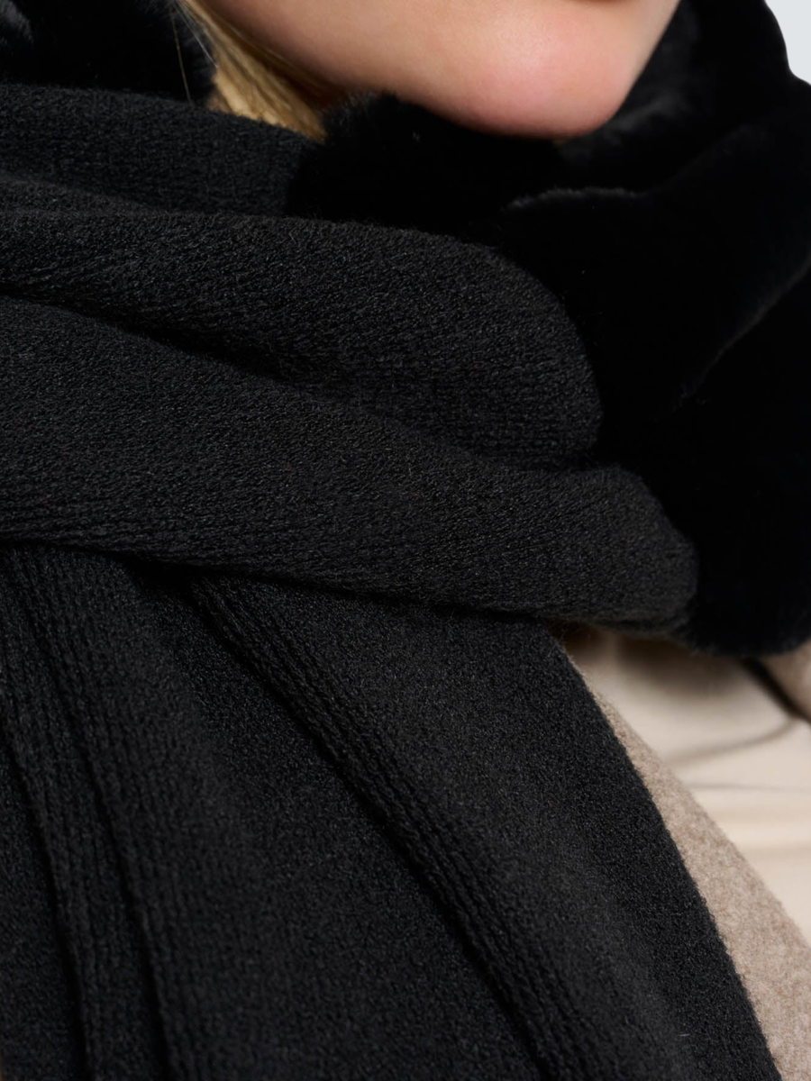 Sciarpa "Vlien" Rino & Pelle nera Vlien.7002512 Black Rino & Pelle 