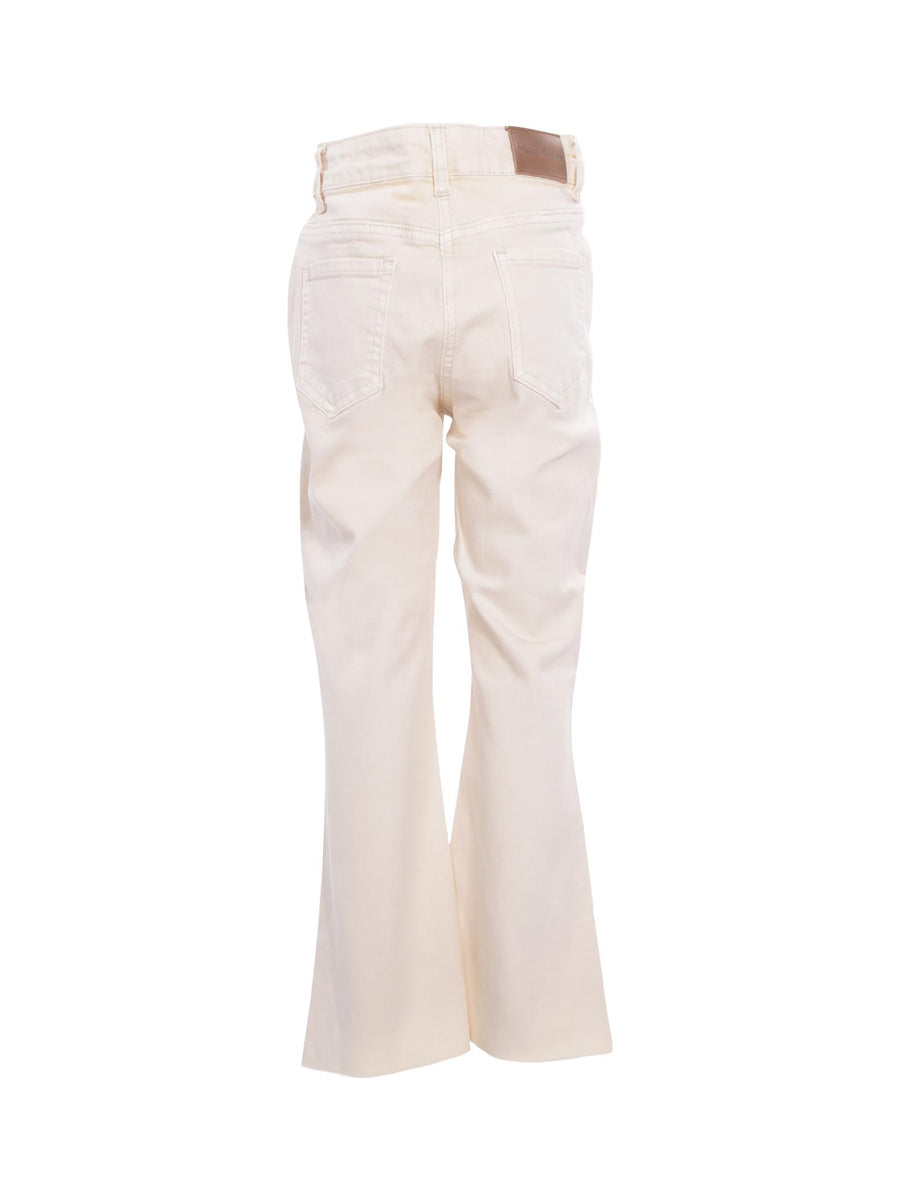 Jeans Manila Grace a zampa crema MFJF24P156 CREMA Manila Grace 