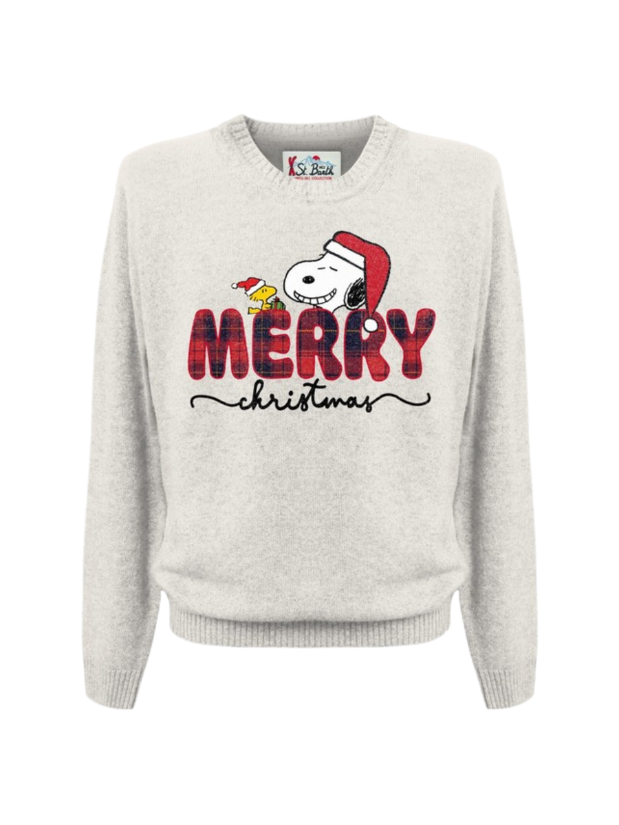 Maglione "snoopy christmas" Saint Barth naturale HER0001 00073G MC2 SAINT BARTH 