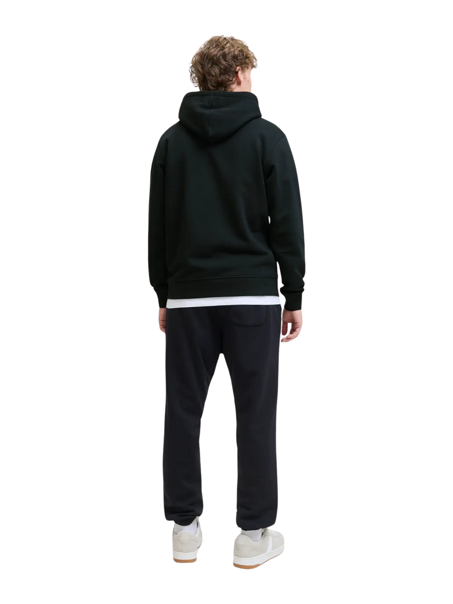 Felpa con cappuccio Jack & Jones nera 12278789 Black Jack & Jones 