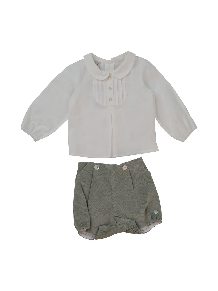 Completo camicia e pagliaccetto a costine 106150195 60T611 Paz Rodriguez 