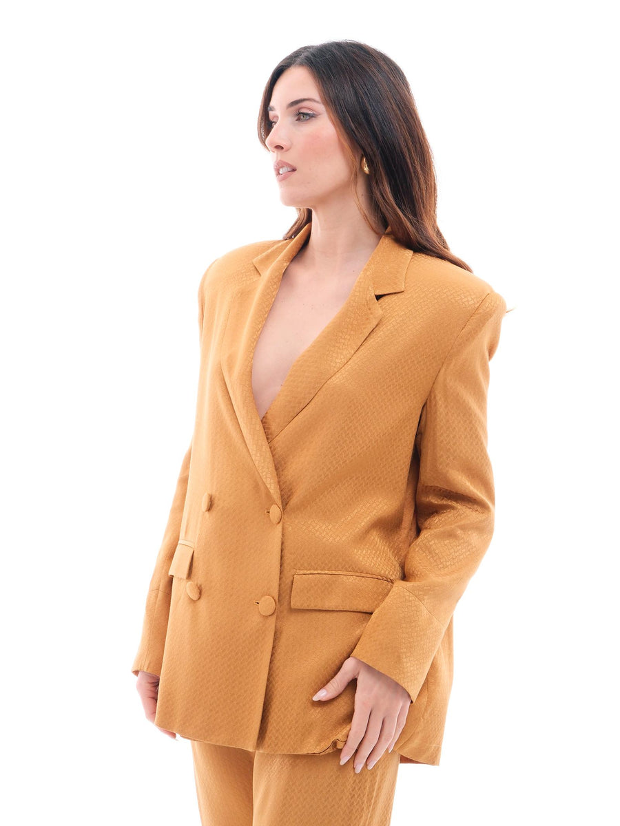 Blazer "jacquard" Bohemian Vì senape GI217 DESERT Bohemian V 