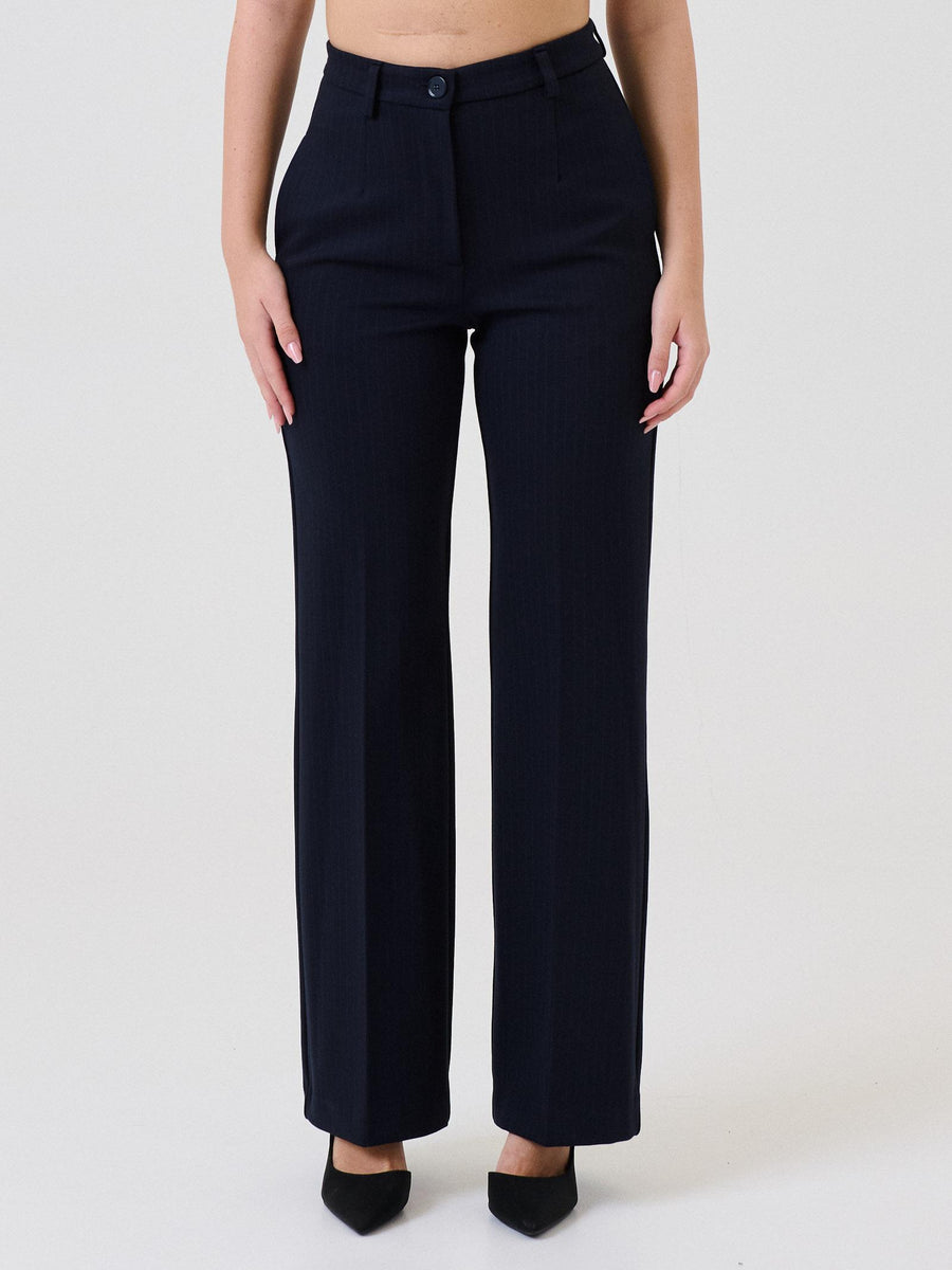 Pantalone Vicolo blu gessato TF0264 BLU Vicolo 