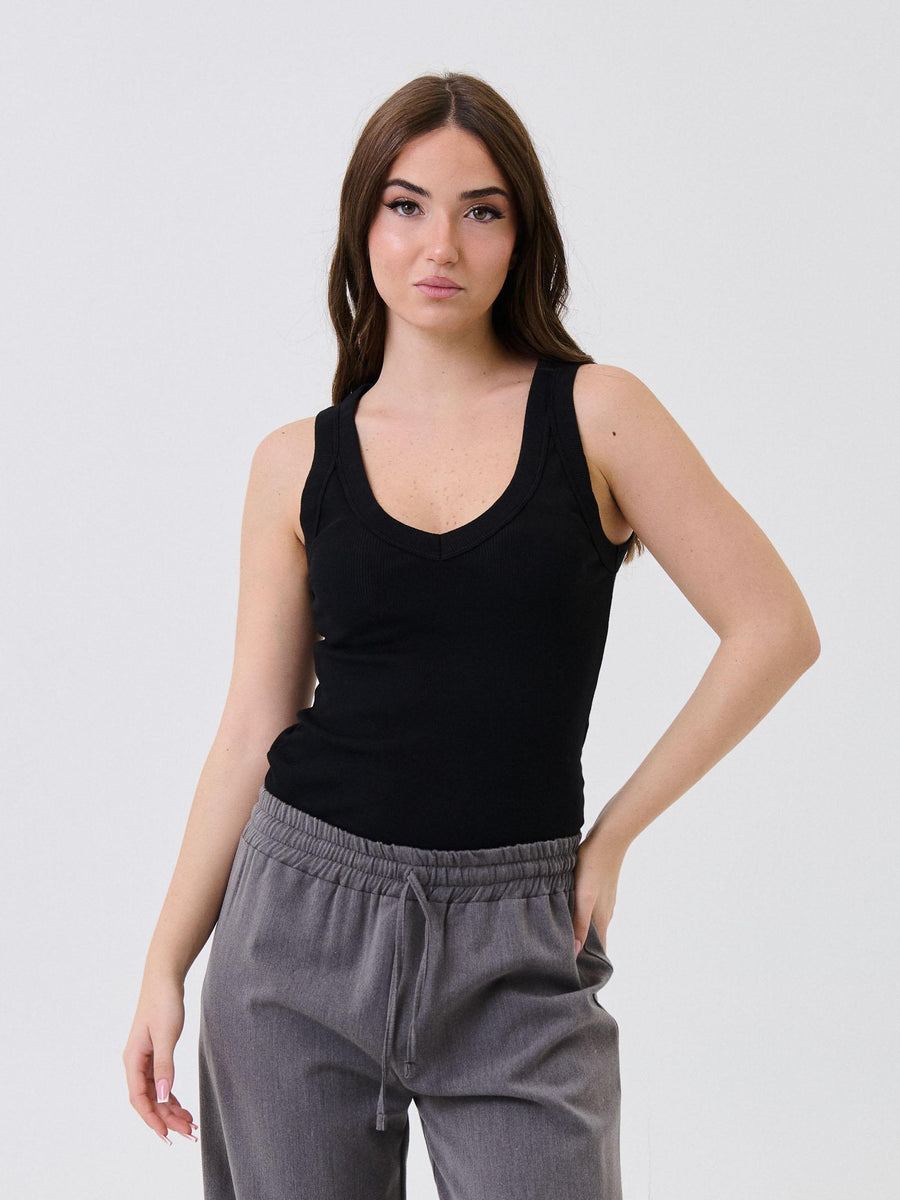 Canotta Vicolo nera UF0037 NERO Vicolo 