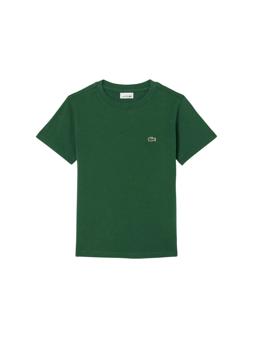 T-Shirt Lacoste verde con logo sul petto 947025 F9W Lacoste 