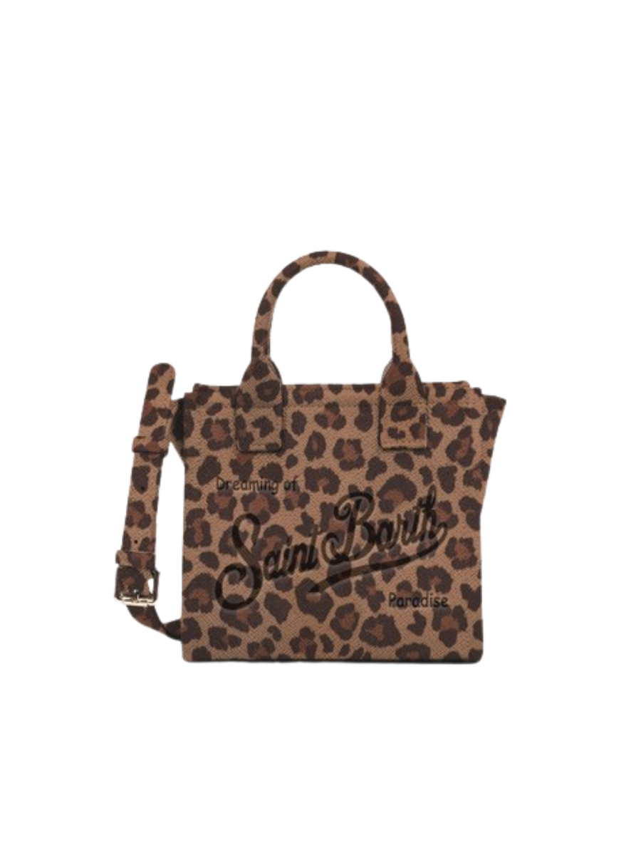 Borsa Vanity mini "12" Saint Barth leopardata VANMI001 00761I MC2 SAINT BARTH 