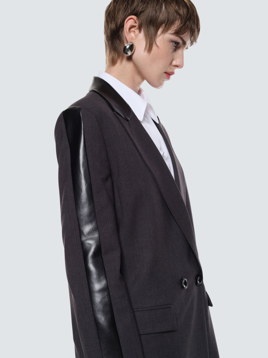 Blazer Imperial grigio antracite con bottoni doppi e dettagli JBF0KFV ANTRACITE Imperial 