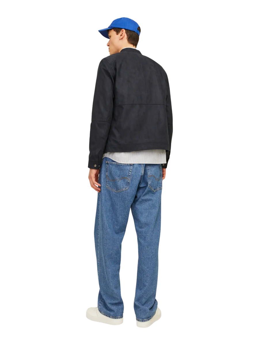 Giubbino "Biker" Jack & Jones nero 12264806 Jet Black Jack & Jones 