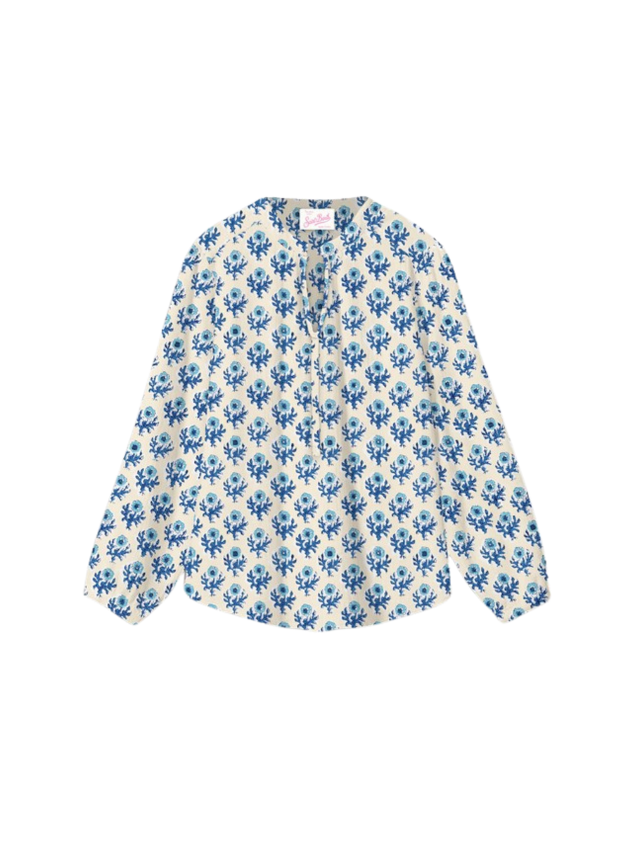 Camicia MC2 Saint Barth "Harper JR" bianca Stampa floreale HRP002 01318H MC2 SAINT BARTH 