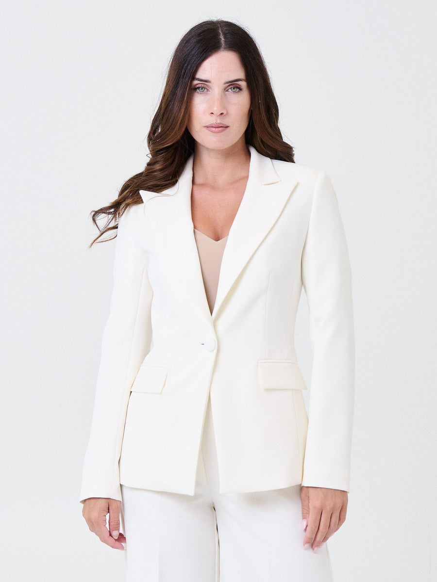 Giacca monopetto Silence Limited bianco latte SD5020GOLD MILK Silence Limited 