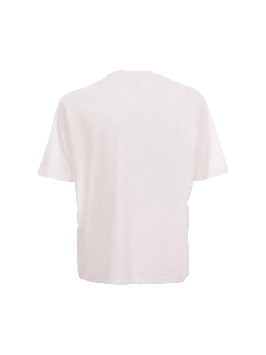 T-Shirt Armani Exchange bianca con logo in gomma XM000763AF12308 U0009 Armani Exchange 