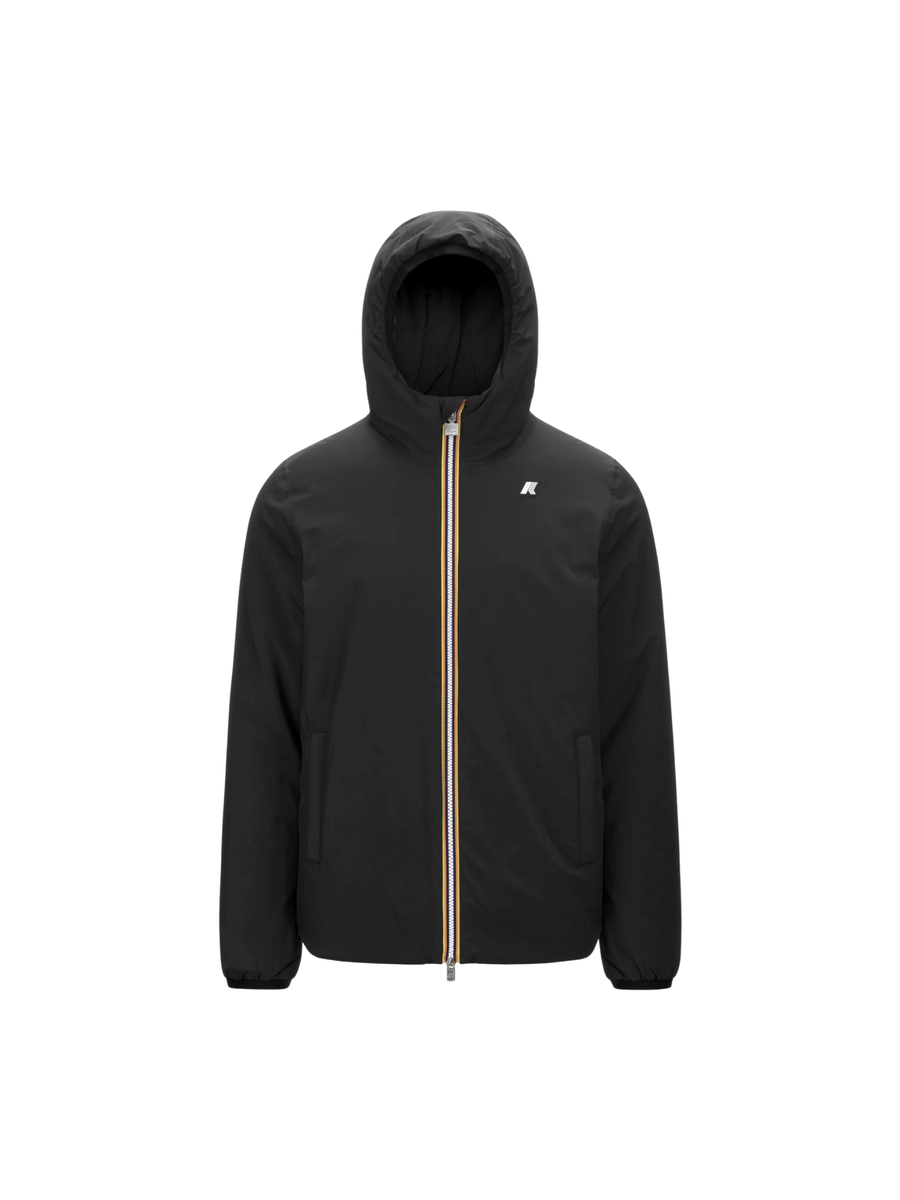Giubbino "Jack St Warm Double" K-Way nero e verde K6128VW AH3 K-WAY 