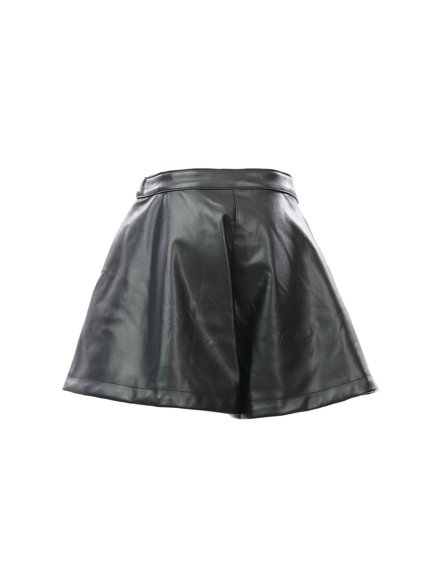 Shorts in ecopelle nero 231GJ2023 00006 Twinset 