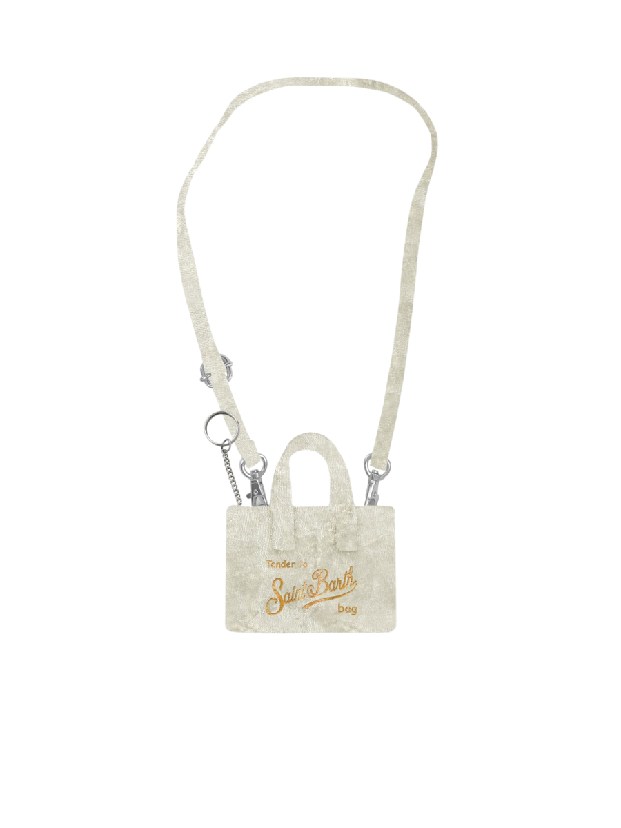 Portachiavi "chenille 10or" Saint Barth bianco KEYB002 00219G MC2 SAINT BARTH 