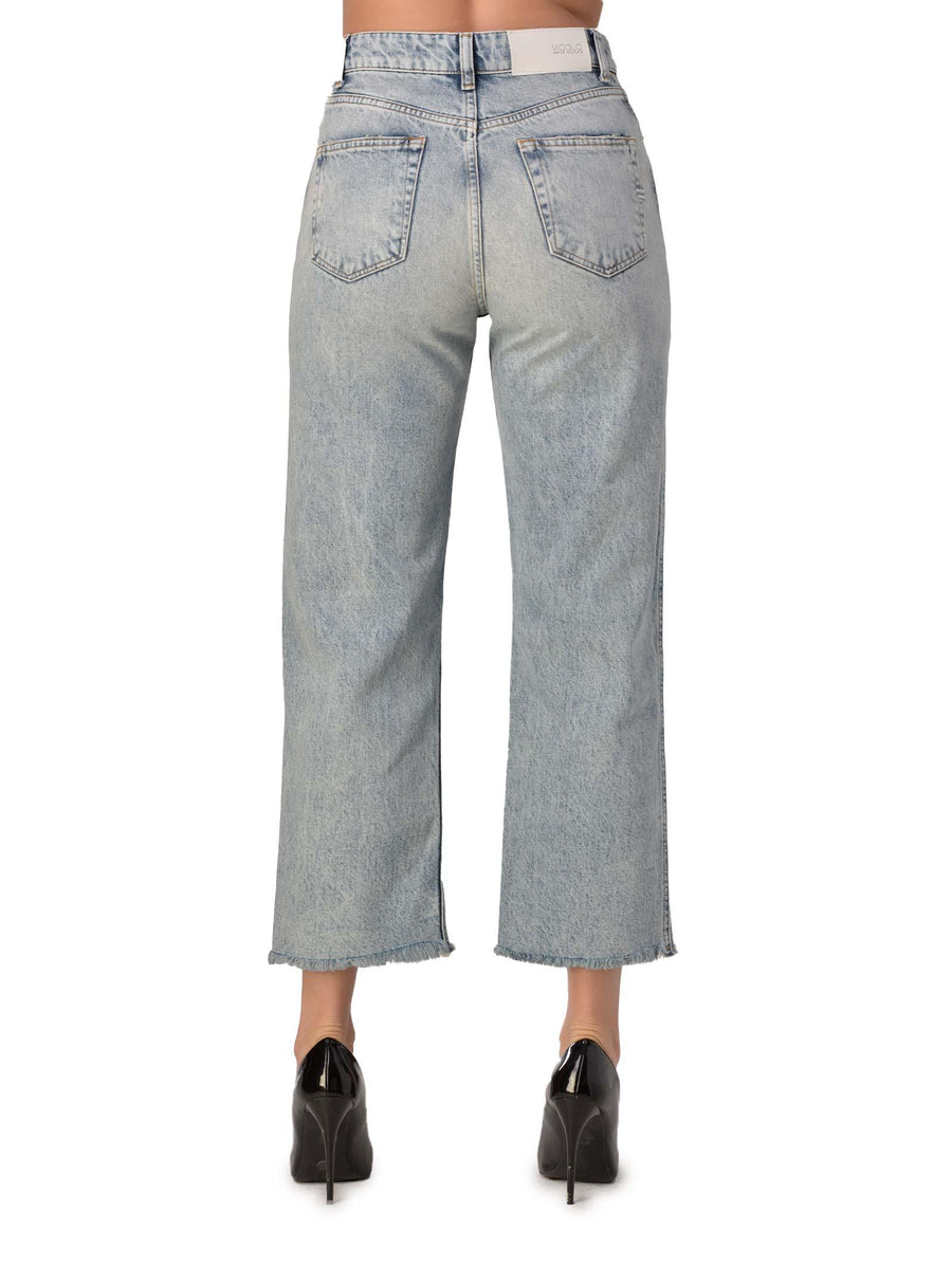 Jeans palazzo vita alta DX5107 DNM Vicolo 