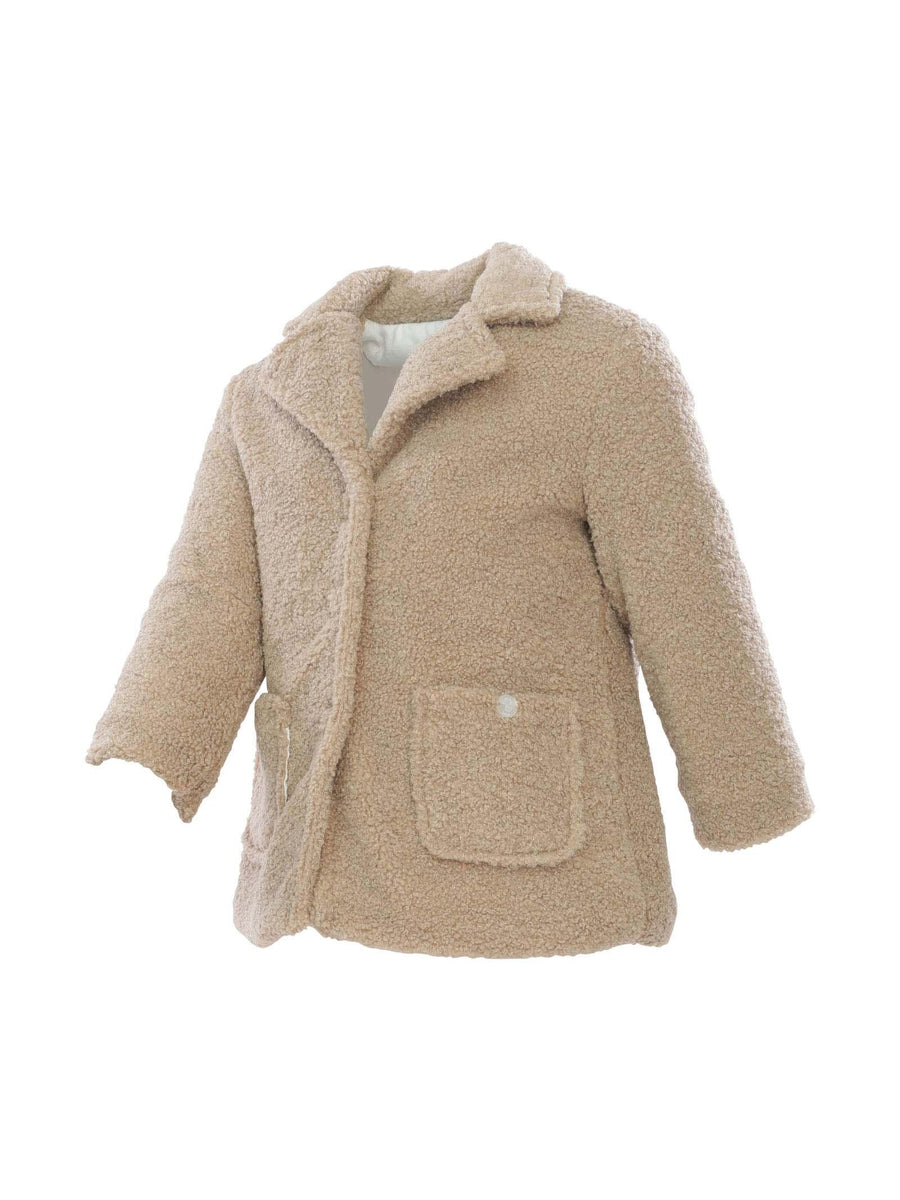 Cappotto beige teddy GBL90HB BISC Lala lù 