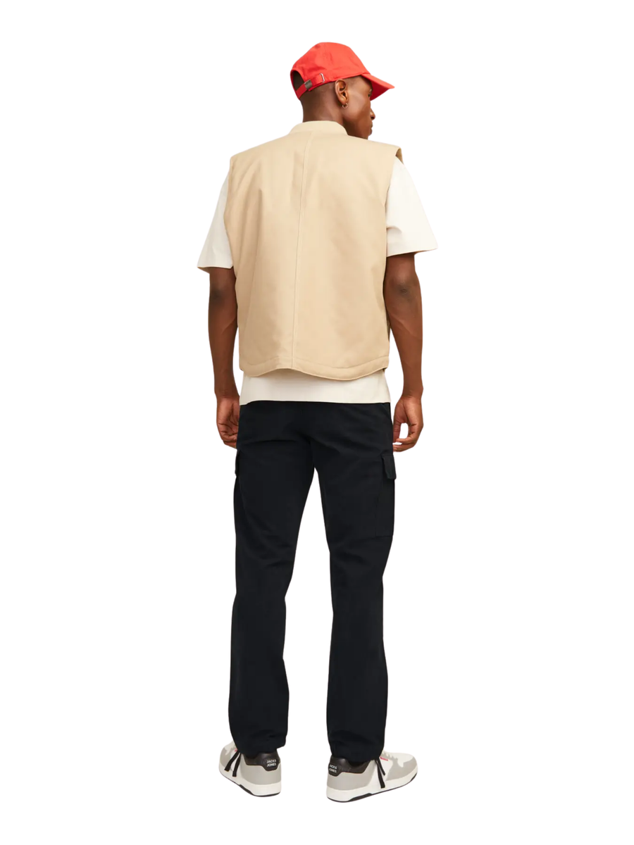 Pantalone cargo Jack & Jones nero 12258150 Black Jack & Jones 