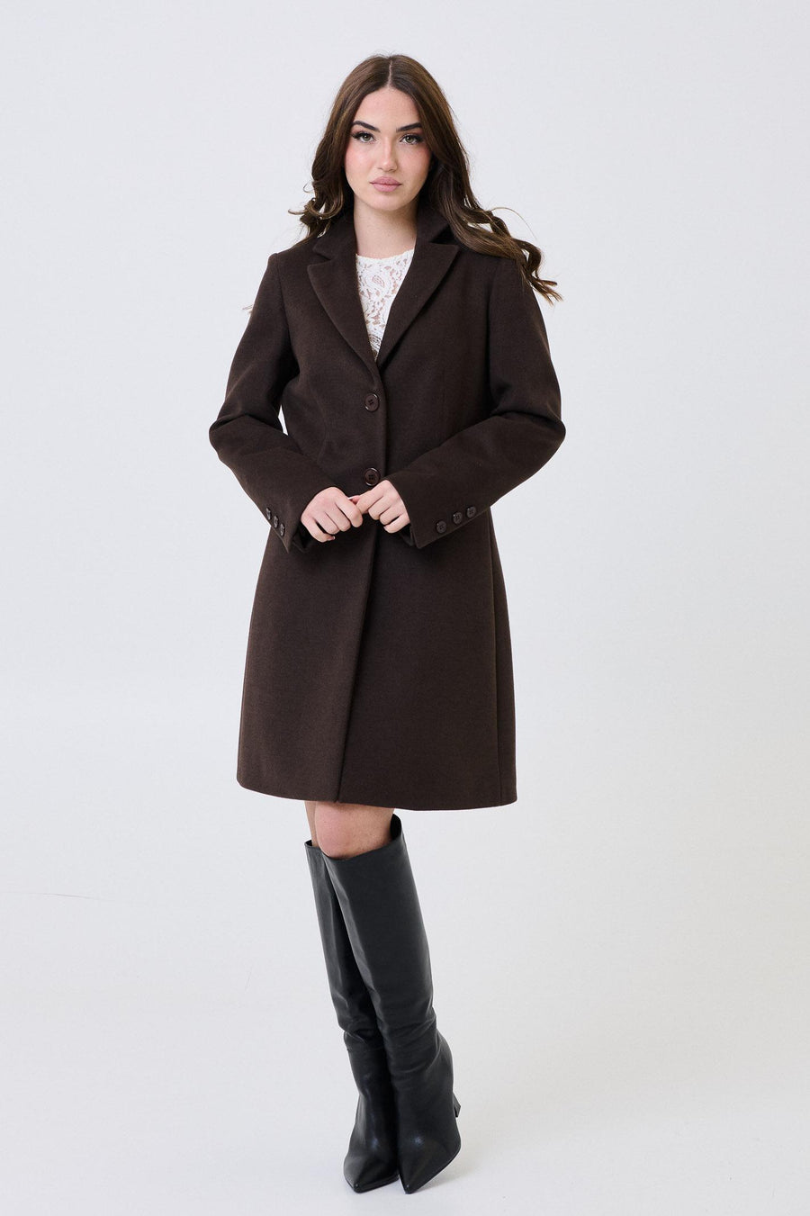 Cappotto monopetto Armoire moro 70330 MORO Armoire 