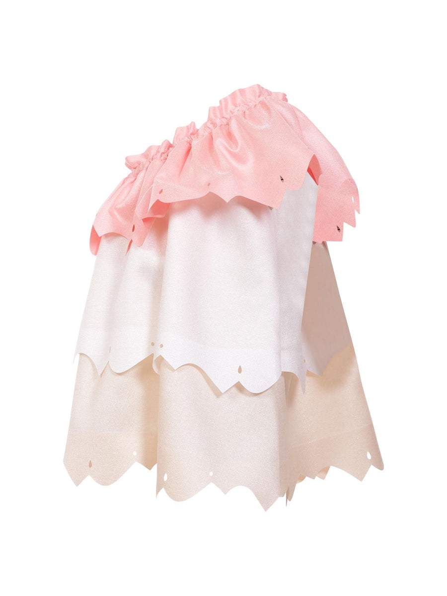 Abito Cocò et Mamà multicolor a balze CELESTE CUORE Cocò et Mamà 