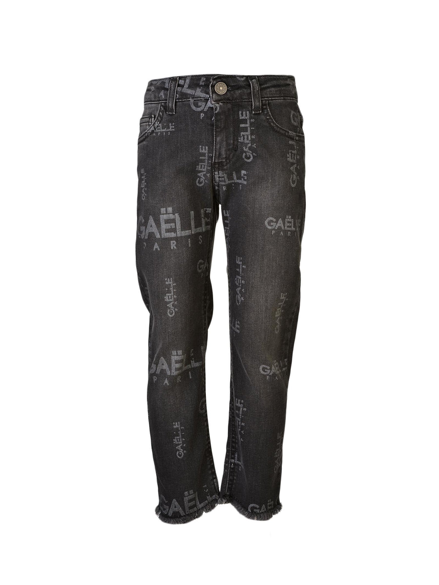 Jeans slim con scritte all over D0429 DNM Gaelle 