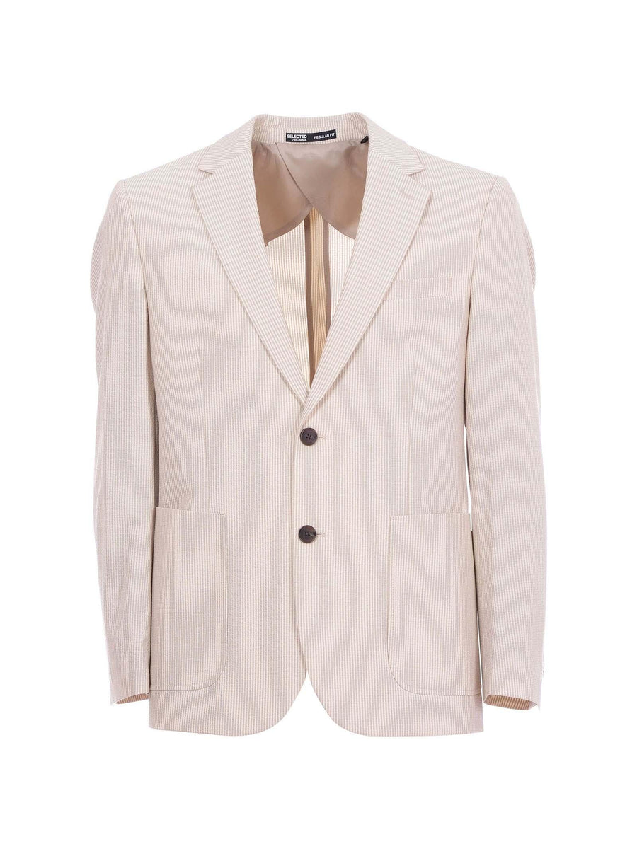 Blazer Selected sabbia a righe 16097094 SAND Selected 