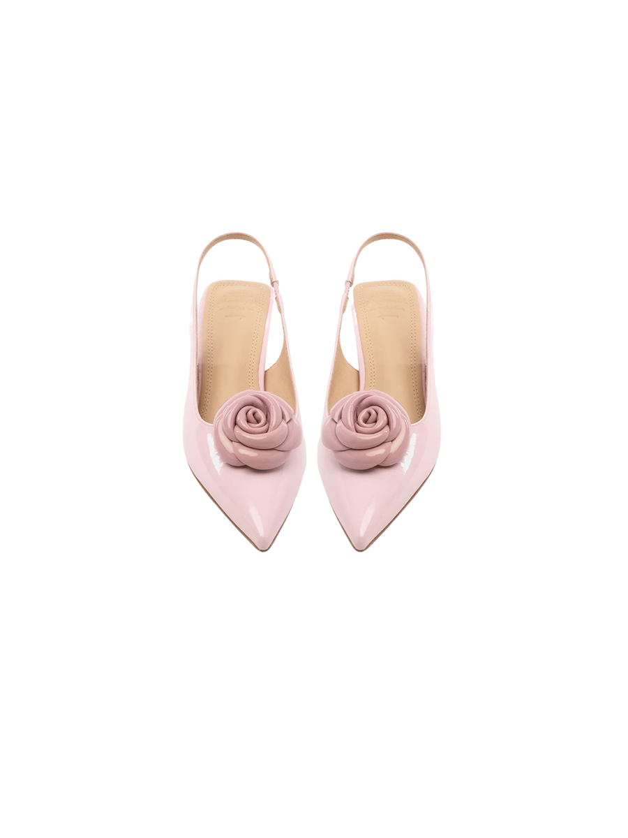 Slingback "abuja" TwentyFourhaitch rosa con fiore removibile ABUJA ROSA TwentyFourhaitch 
