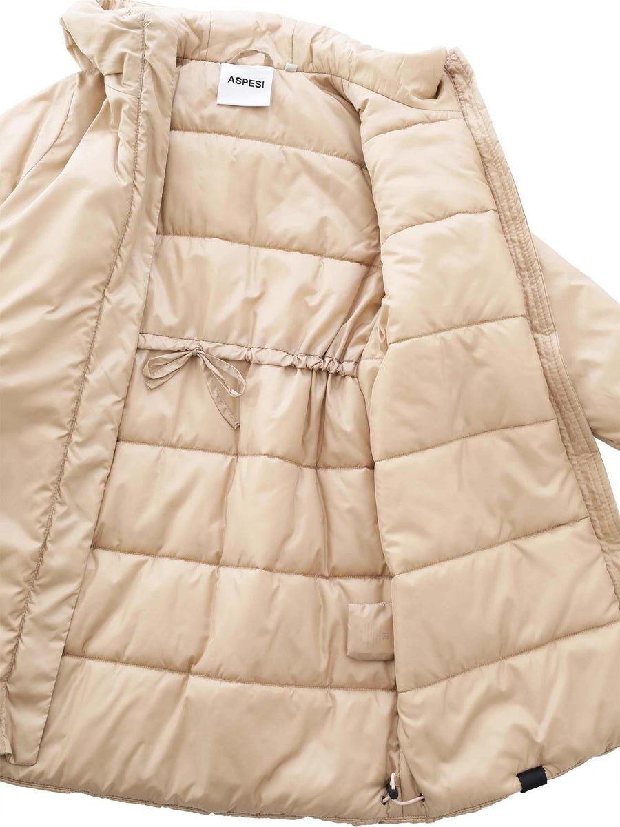 Cappotto piumino beige in eco padding GPN0078 126 Aspesi 
