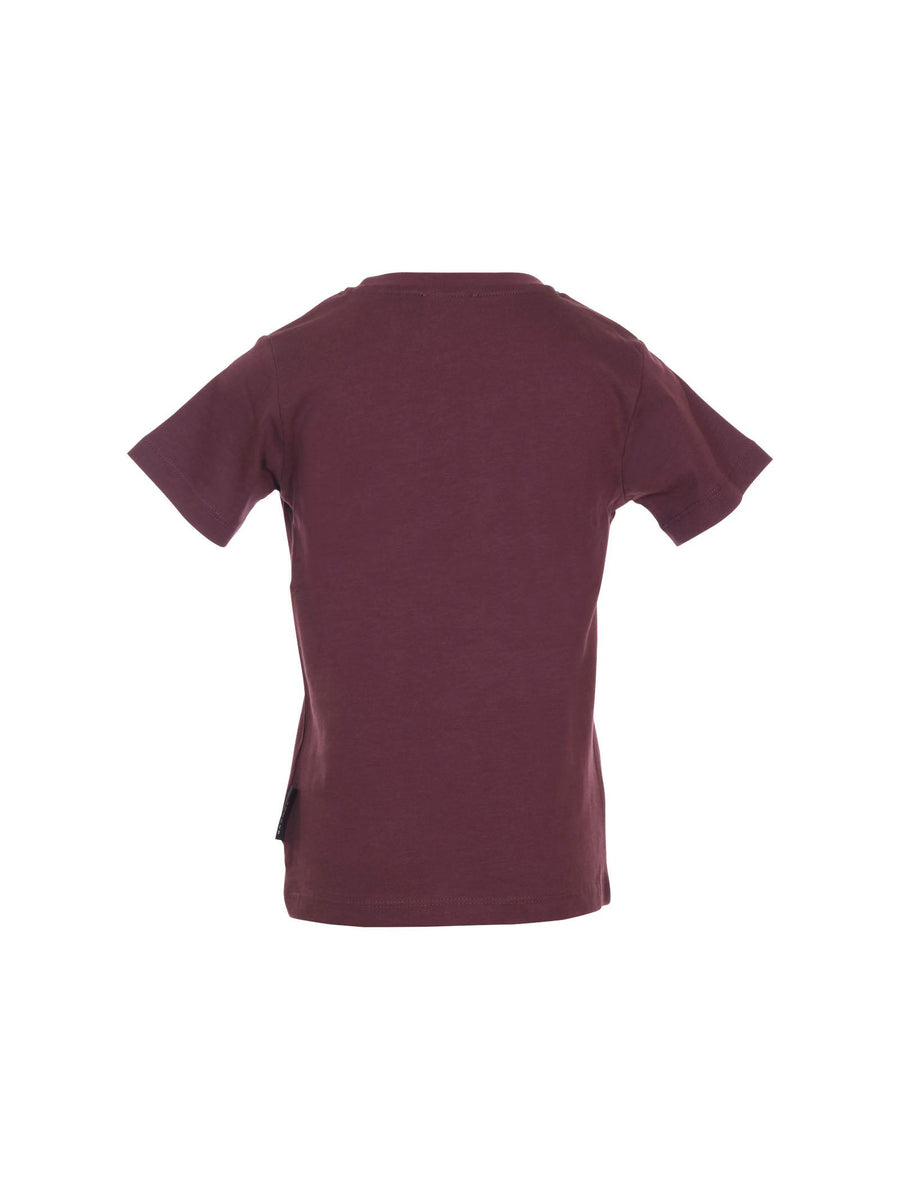 T-Shirt John Richmond prugna con logo tono su tono RBA25009TS EGGPLANT John Richmond 