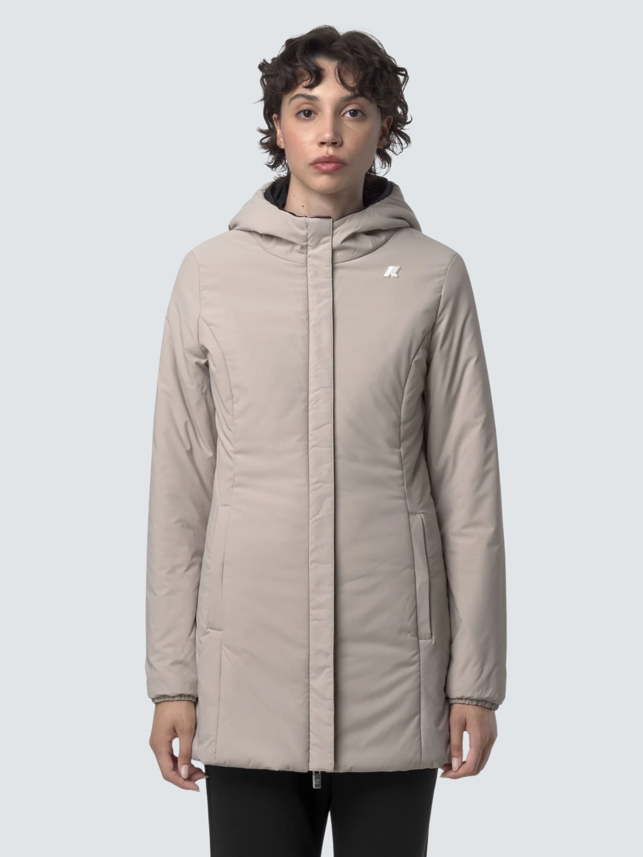 Giubbino "Denise St Warm Reversible" K-Way nero K6128UW BC9 K-WAY 