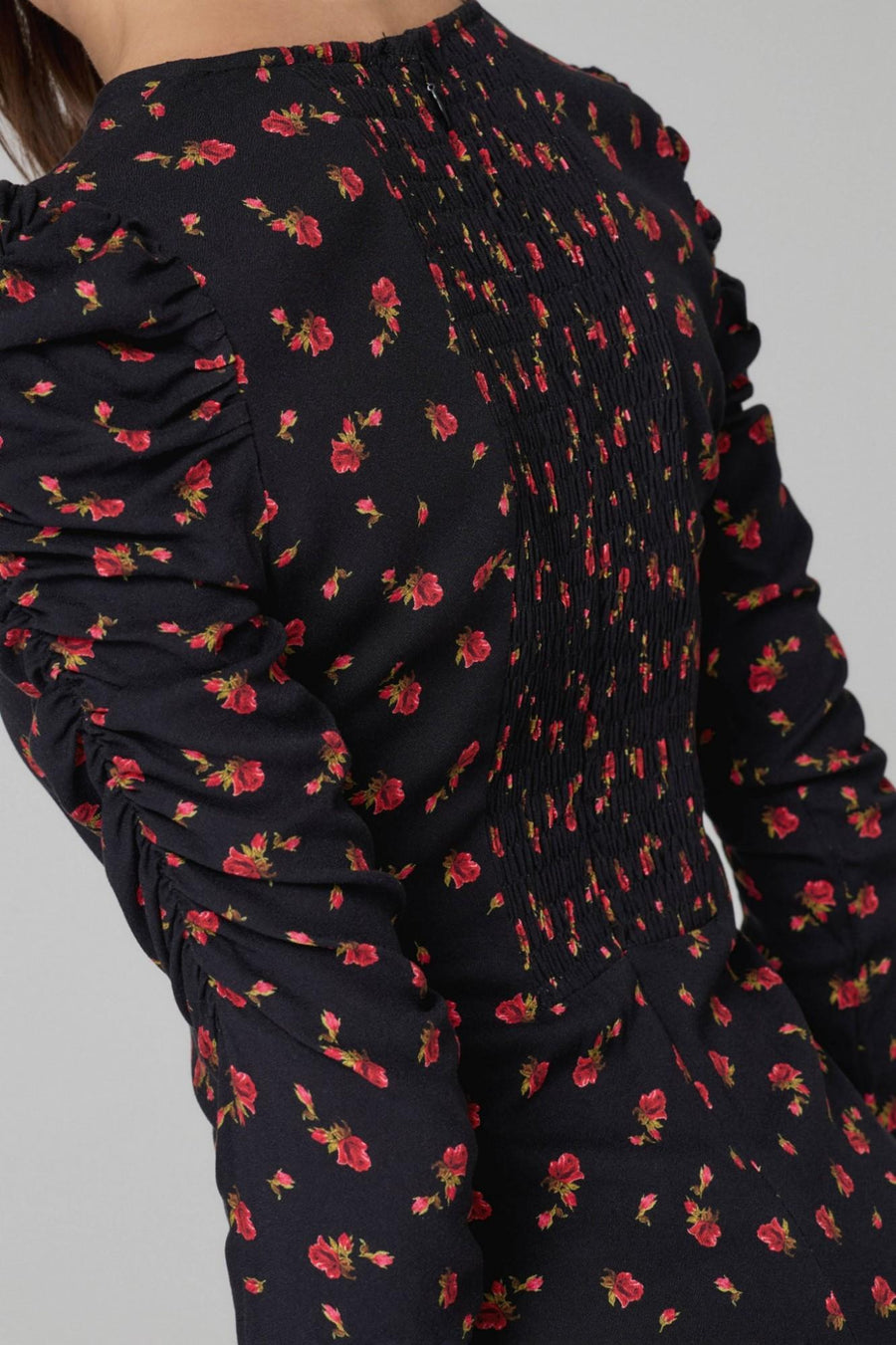 Abito "Dora" Mar De Margaritas nero floreale MMABW01270 NE105 Mar De Margaritas 