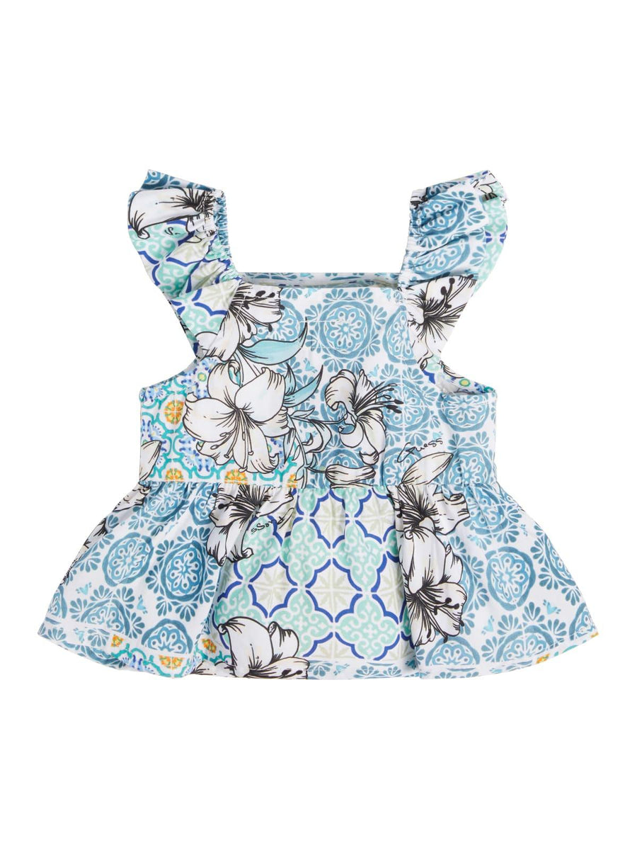 Blusa a fantasia maiolica K3GH02WFBN0 PN20 Guess 