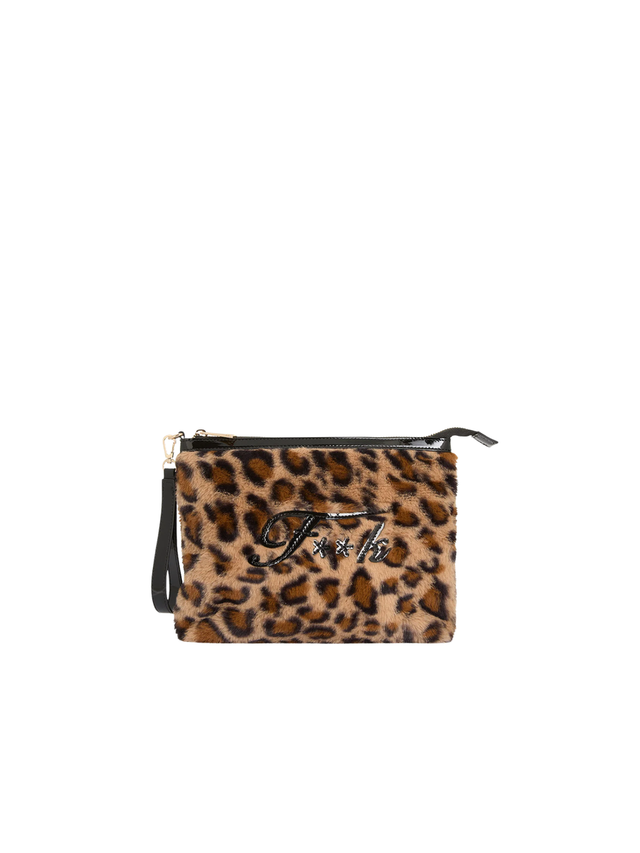 Maxi pochette in ecopelliccia Fk leopardata FA25-WW0205MC UNI Fk 