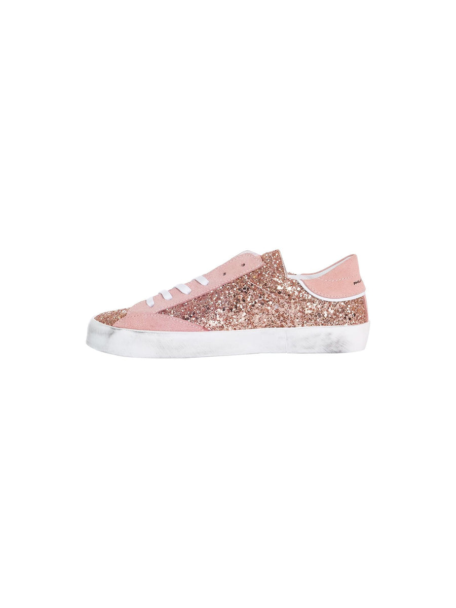 Sneakers Philippe Model rosa glitter 80709 VAR2 Philippe Model 