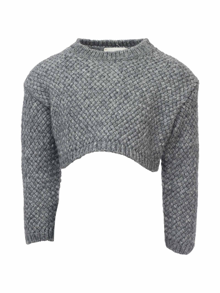 Maglioncino cropped grigio 2R9A00W0084 919 Douuod 
