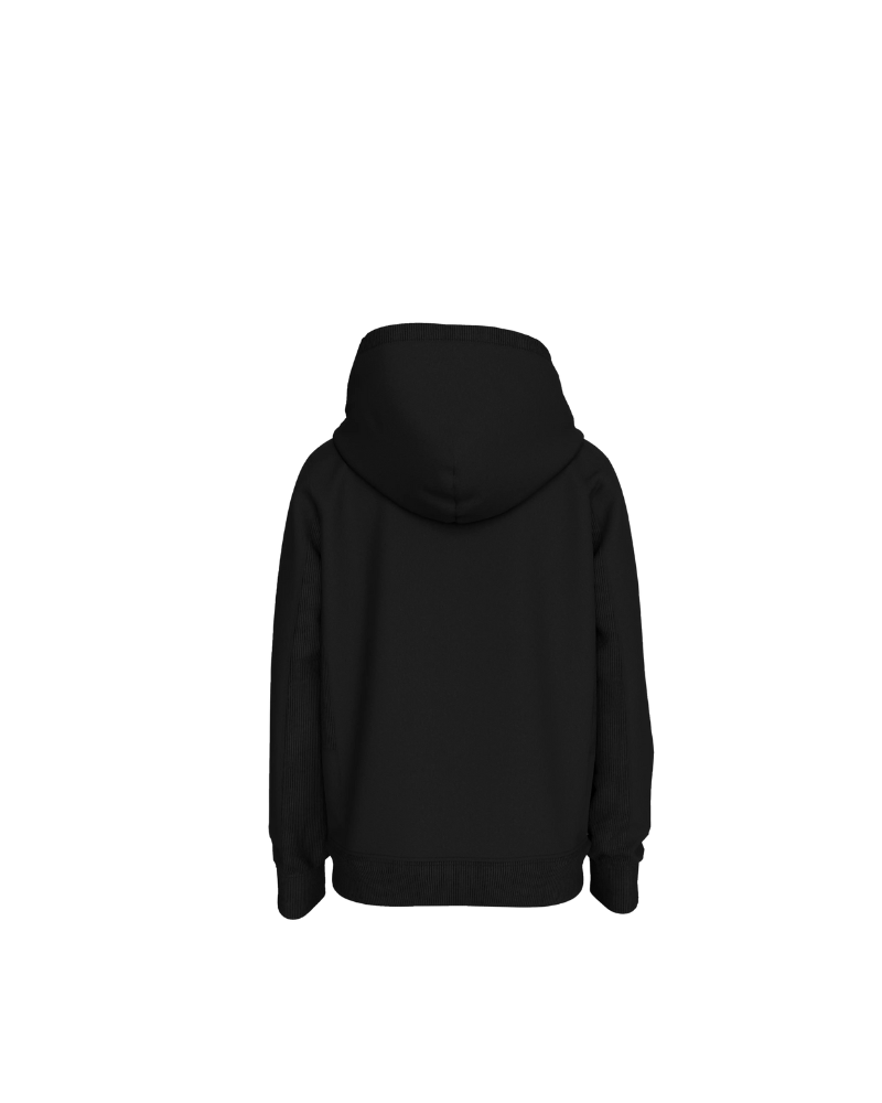 Felpa con cappuccio Calvin Klein nera con logo CK sul petto IB0IB02213T BEH Calvin Klein 