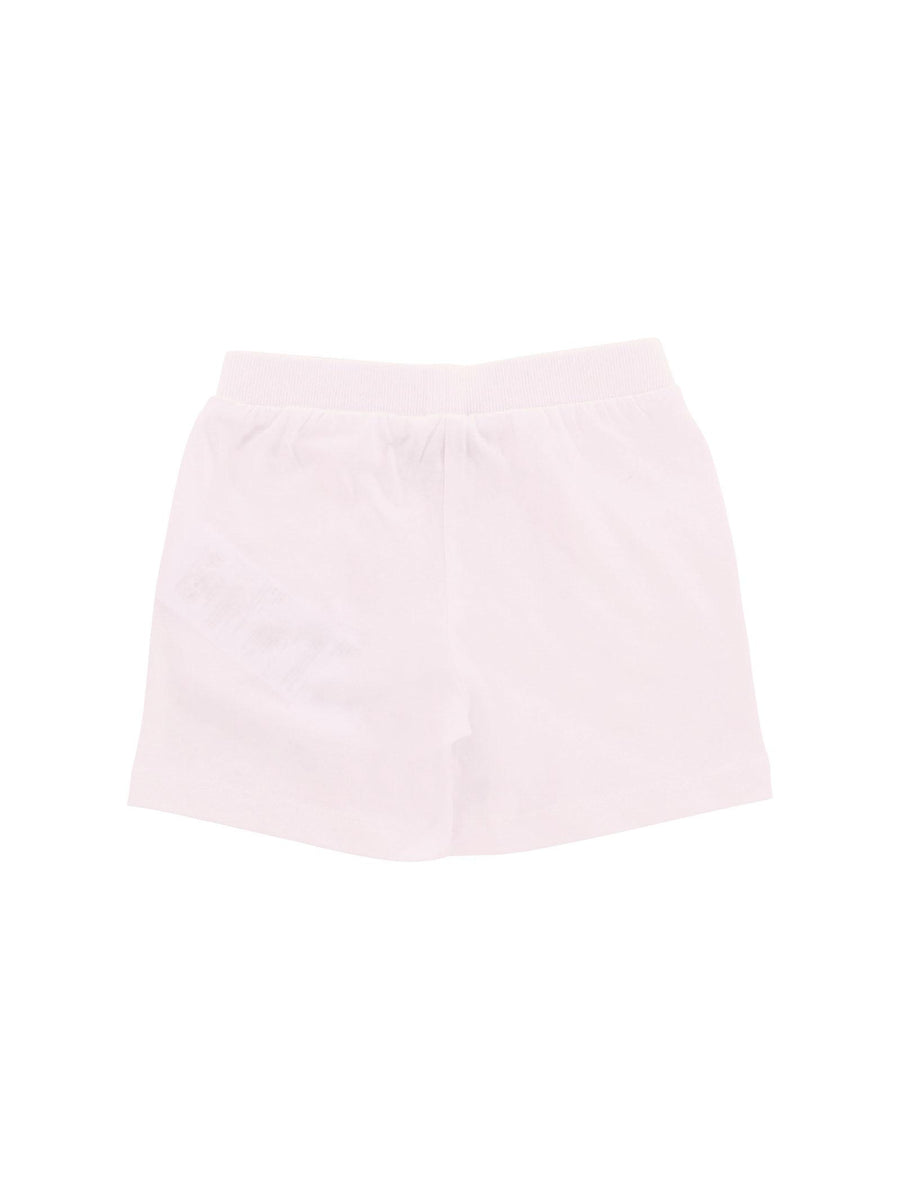 Shorts Moschino bianco con logo e teddy bear sul fondo MUQ01H 10101 Moschino 