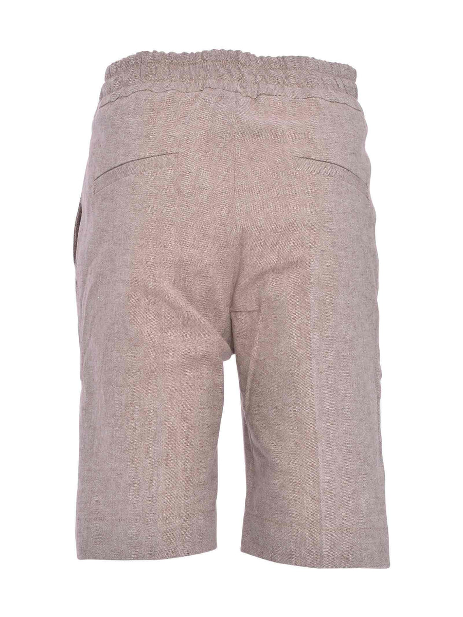 Bermuda fango in misto lino PP2903 FAN Paolo Pecora 