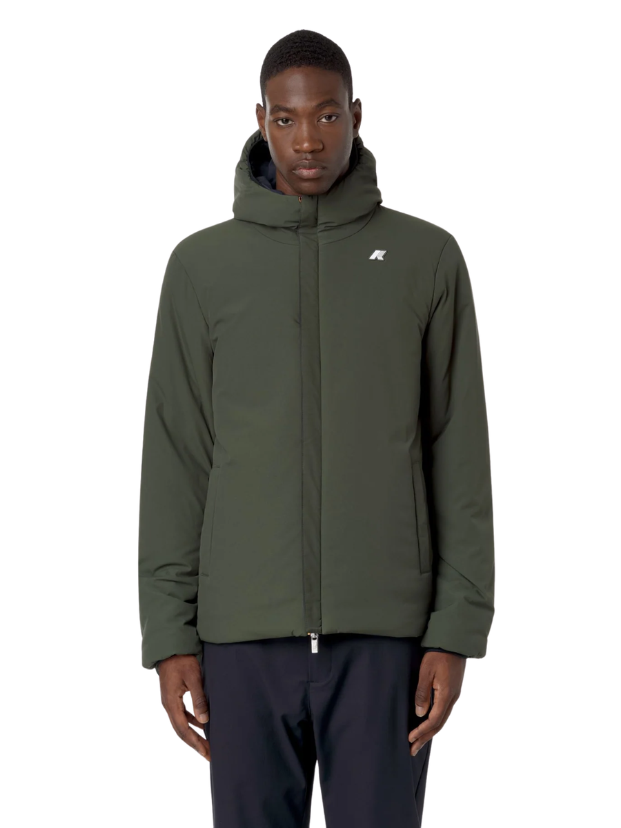 Giubbino "Jack St Warm Double" K-Way blu e verde K6128VW AG5 K-WAY 