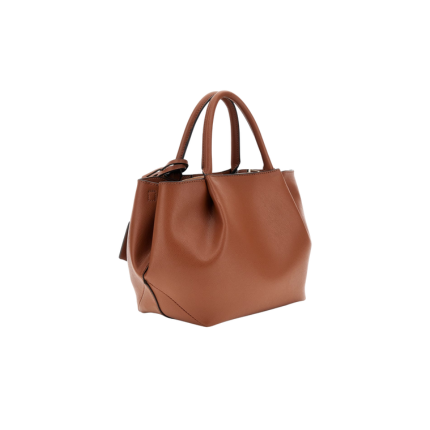 Borsa a mano Guess cognac con charm logato HWBG7898060 COG Guess 