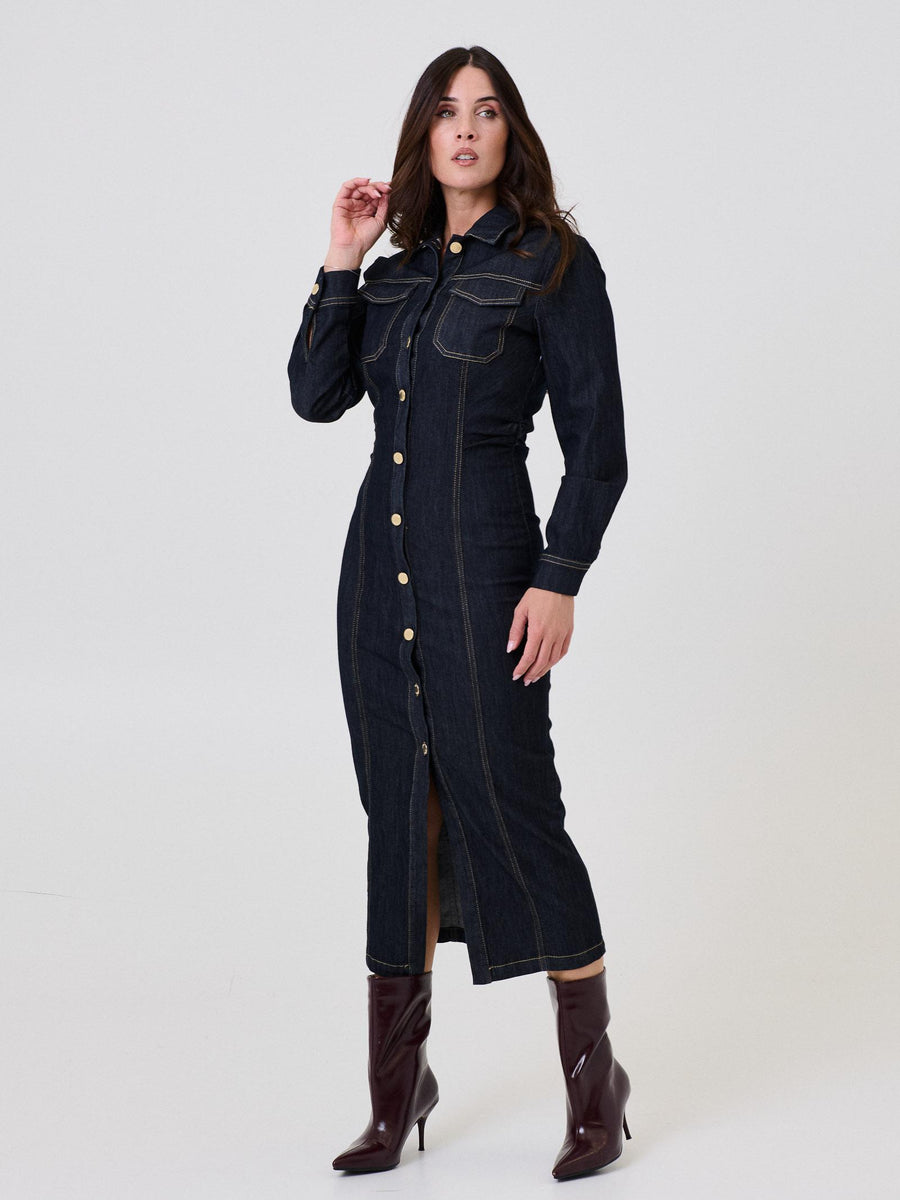 Abito chemisier Vicolo in denim DF5085 DNM Vicolo 