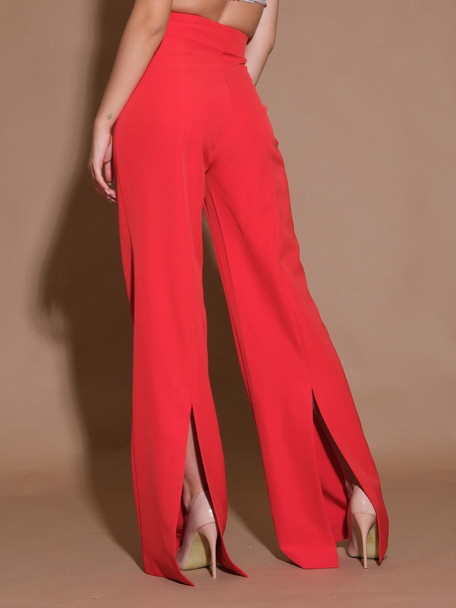 Pantaloni palazzo Hydra rossi NP2087HYDRA ROSSO Silence Limited 