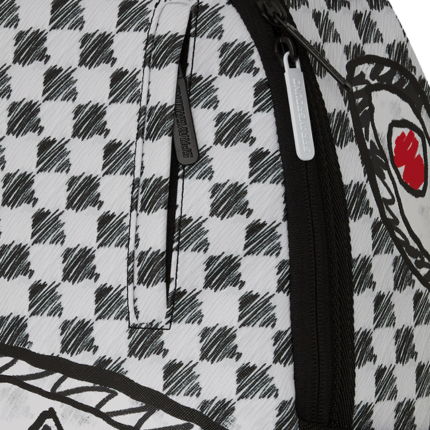 Zaino "Split Graffiti Shark Checkered" Sprayground nero 910B7383 NSZ Sprayground 