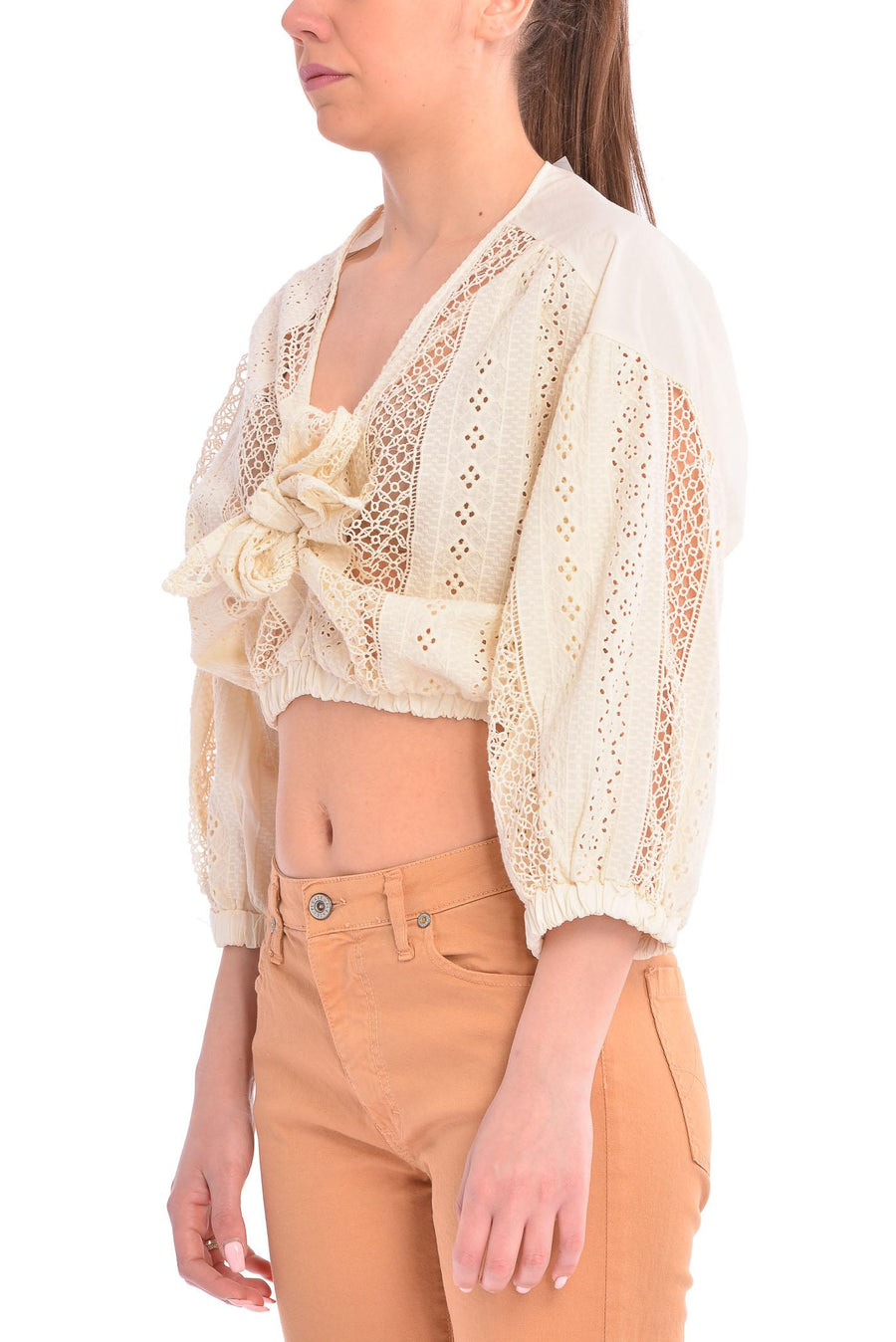 Camicia Meme Road in macramè M5092C BUR Meme road 