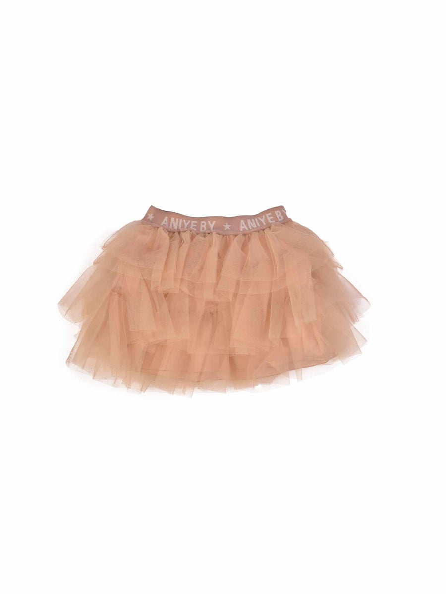 Gonna in tulle beige 111252 00459 Aniye By 