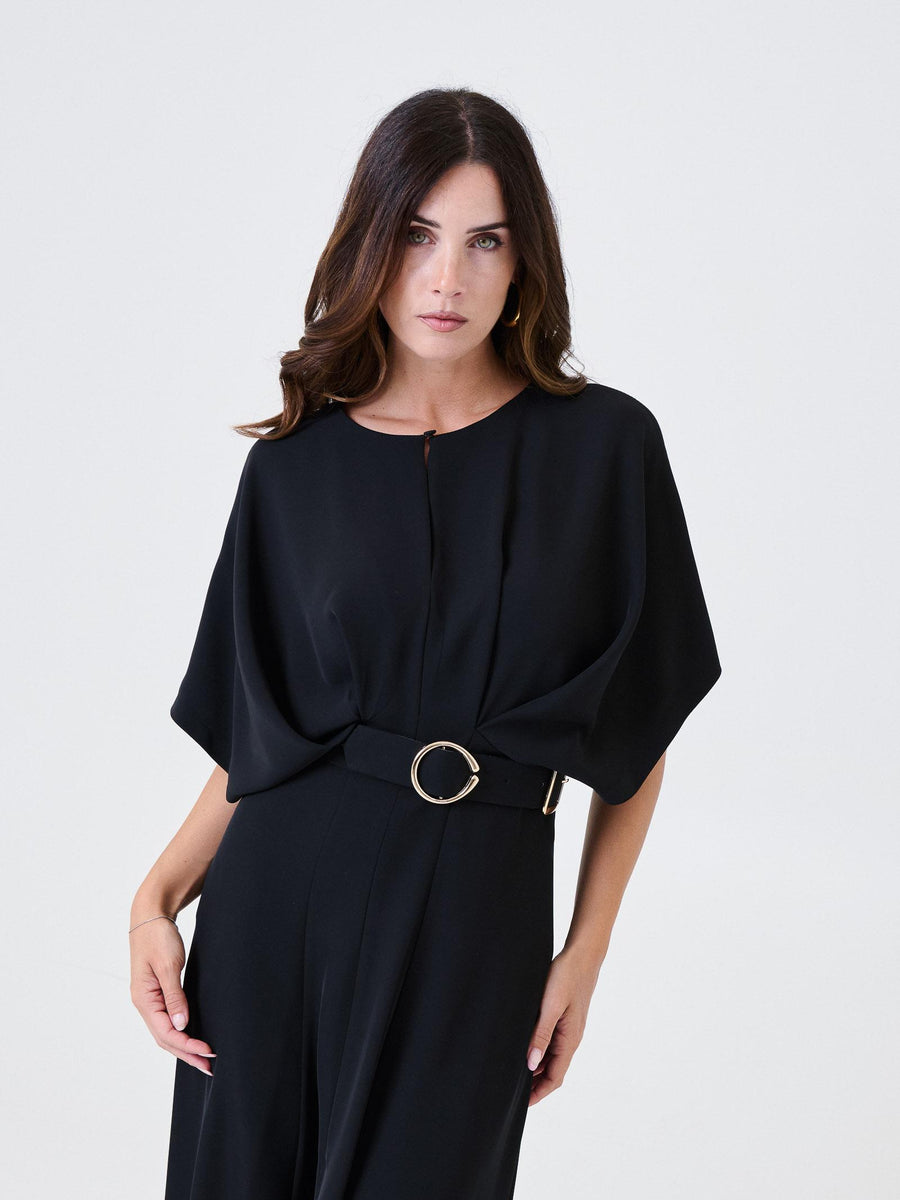 Abito con maniche a kimono Imperial nero con cintura AFSVKJKC NERO Imperial 