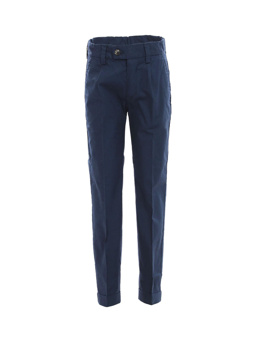 Pantaloni lunghi in cotone blu navy PTD4109J NAVY Dan John 